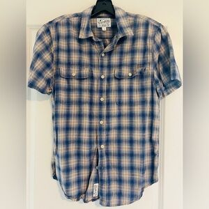 Lucky Brand Men’s Button Down ShortSleeve Shirt Sz Small